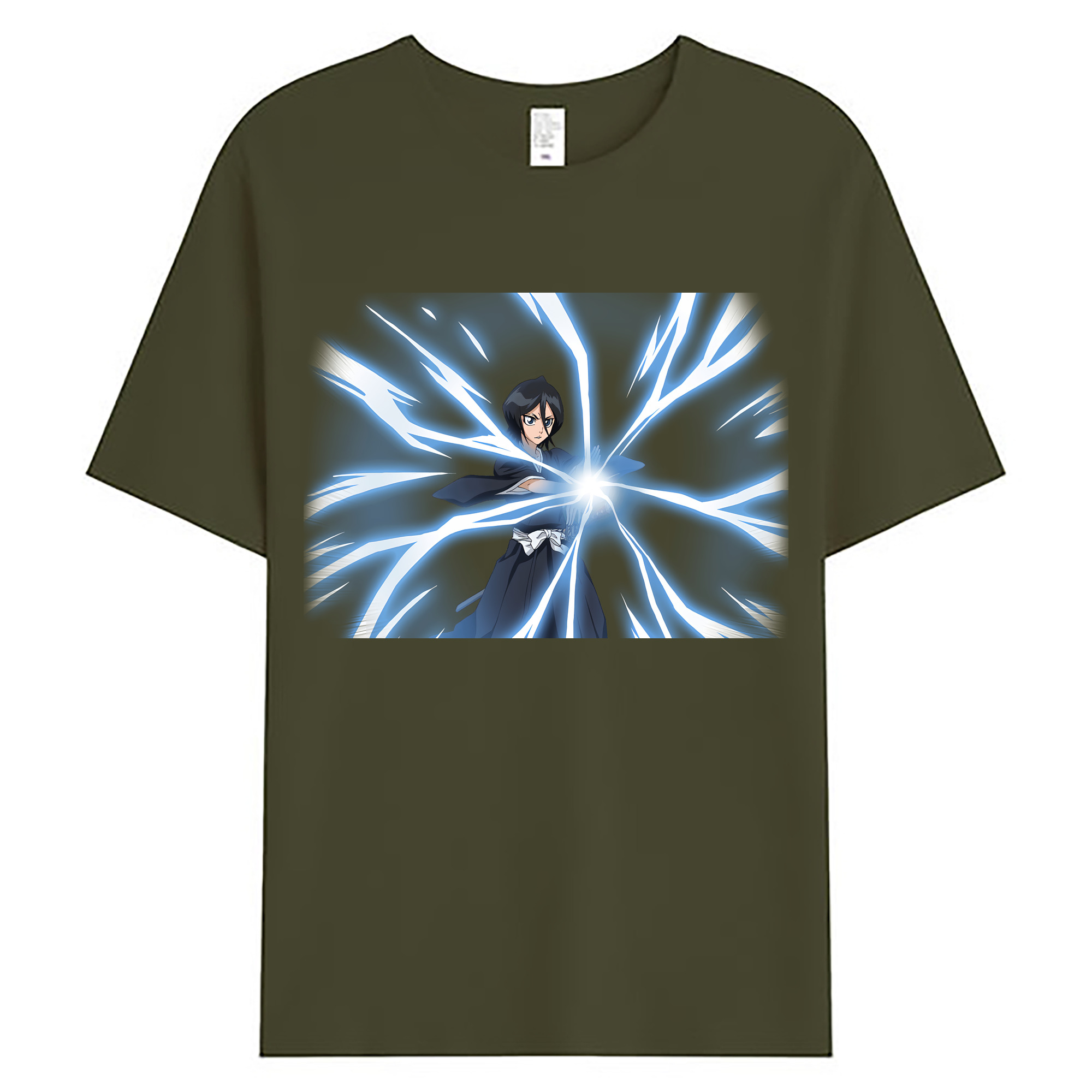 （画像用） ブリーチ 朽木ルキア BLEACH Kuchiki Rukia 綿100％ メンズ半袖Tシャツ｜肌触りやわらか＆通気性
